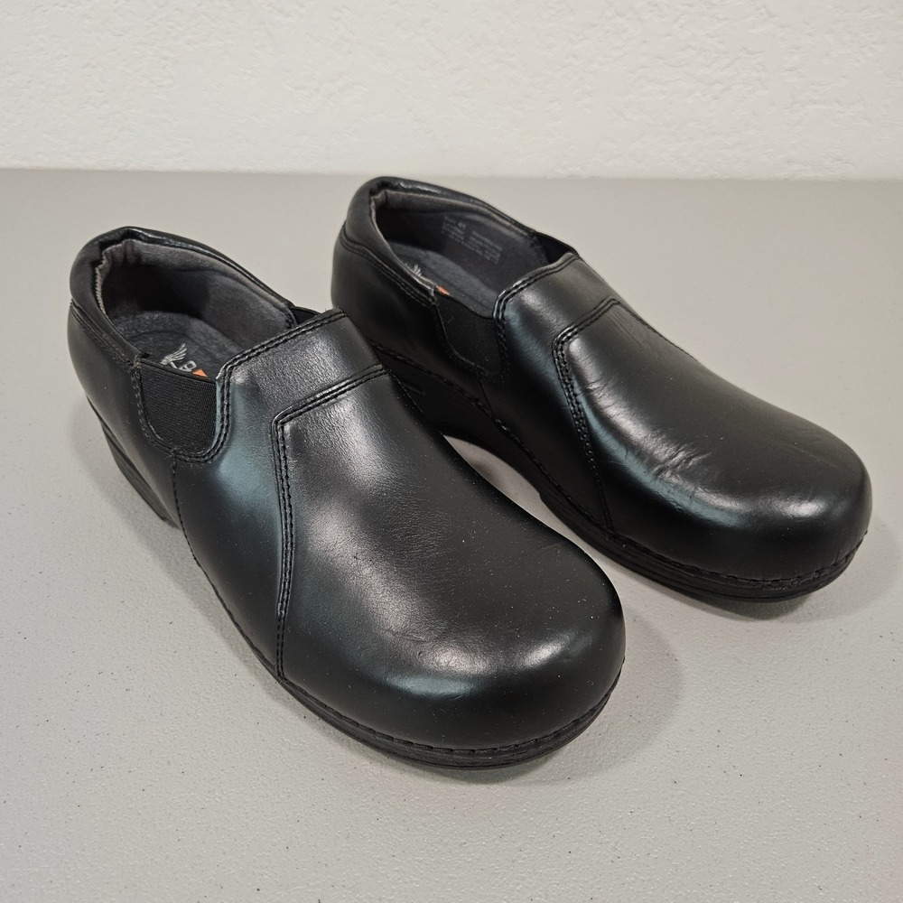 Dansko XP Black Leather Clogs Comfort Nurse Shoes EU 41  US 10.5‎